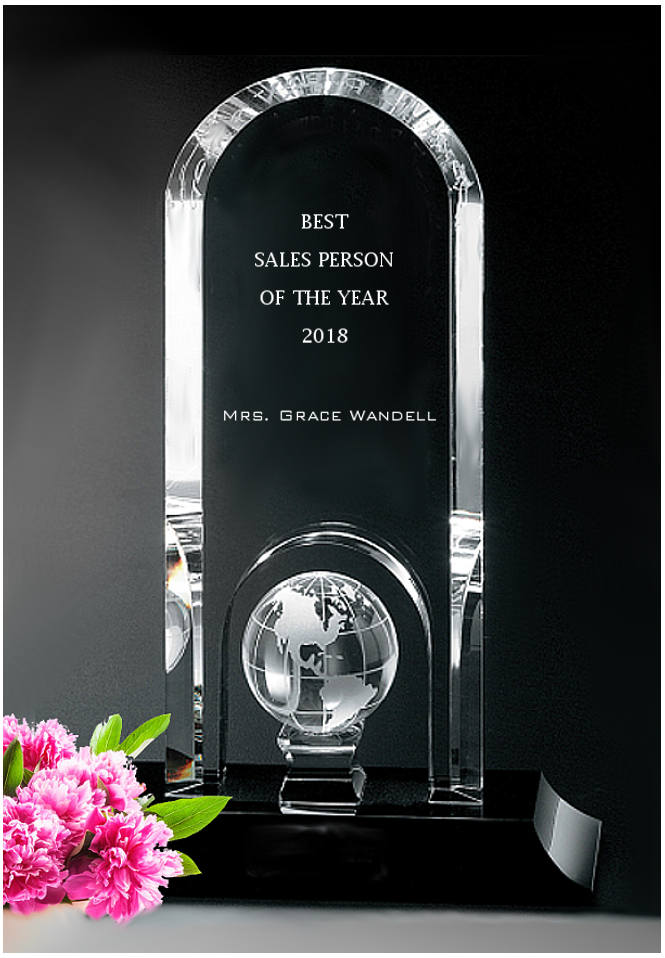 Glastrophäe China Glastrophäe China