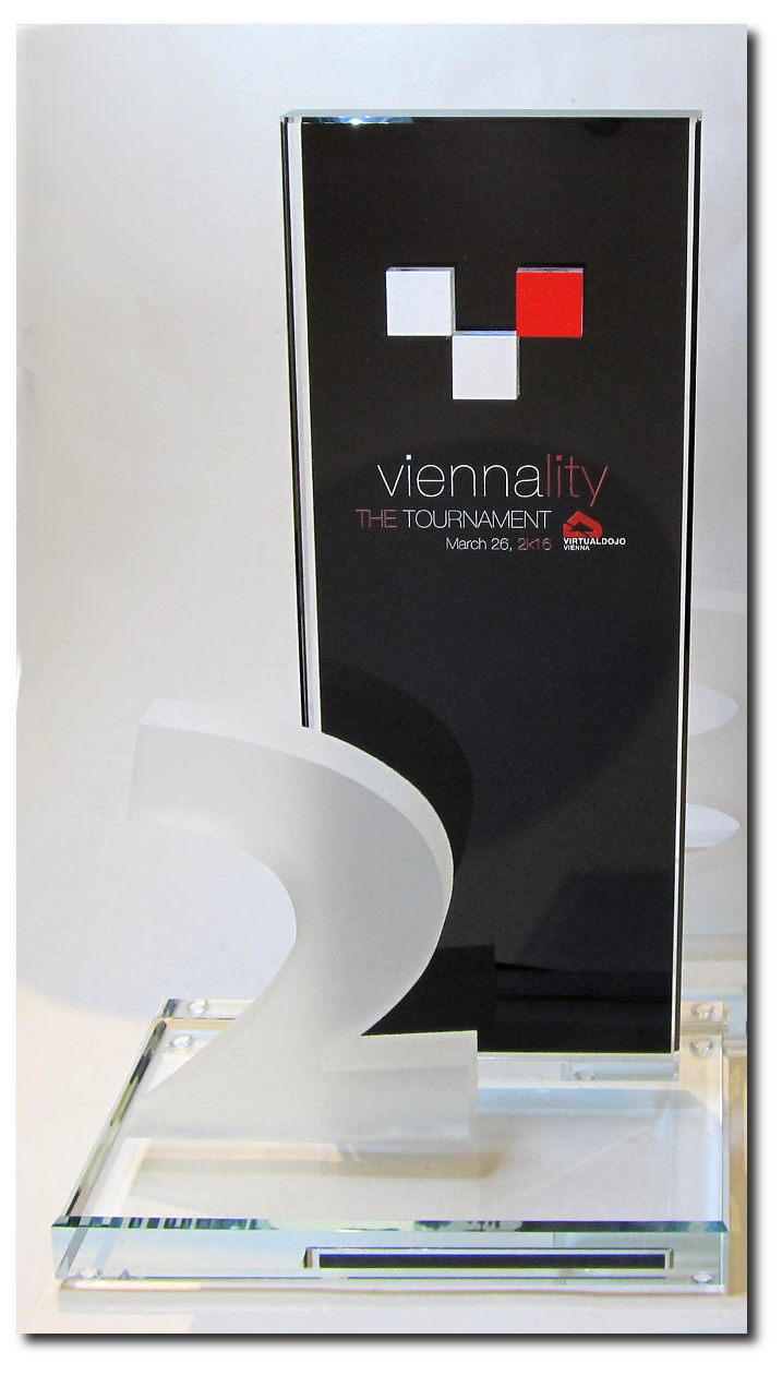 Glaspokal mit UV-Druck Glaspokal mit UV-Druck