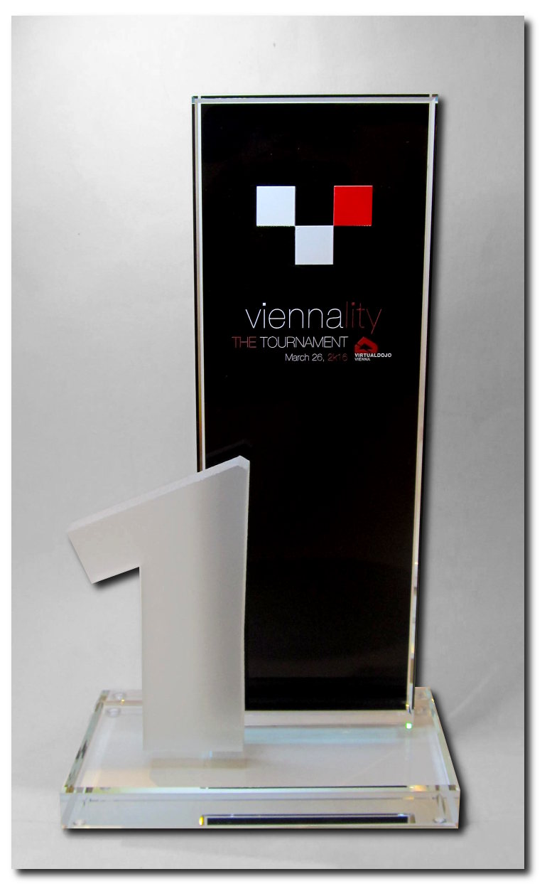 Glaspokal mit UV-Druck Glaspokal mit UV-Druck