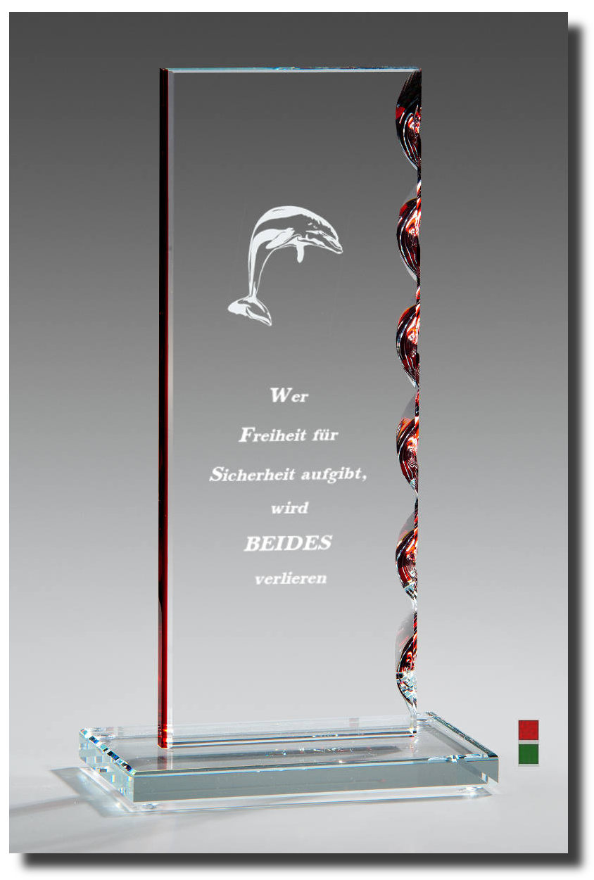 Glastroph�e Muschel-farbe