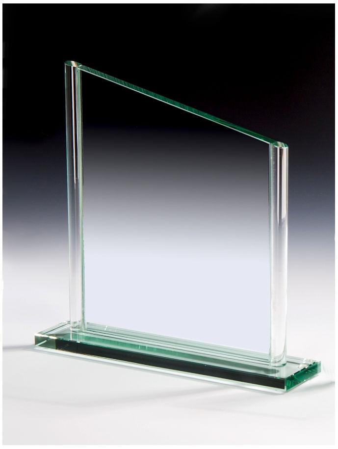 Glaspokale mit Gravur, Glastroph&auml;en, Glasawards, 3D Foto Glasgravur, Pokale:  Glastroph�e Silvester