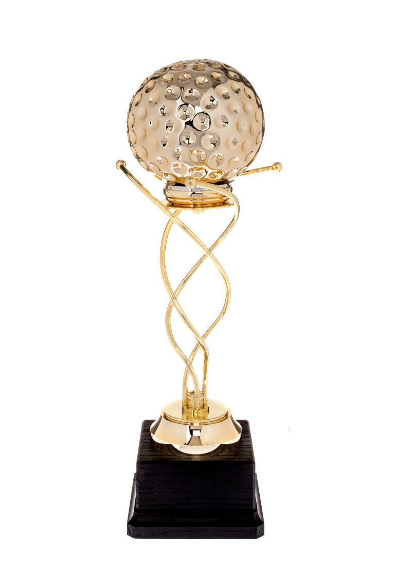 Glaspokale mit Gravur, Glastroph&auml;en, Glasawards, 3D Foto Glasgravur, Pokale:  Golfpokal Diana