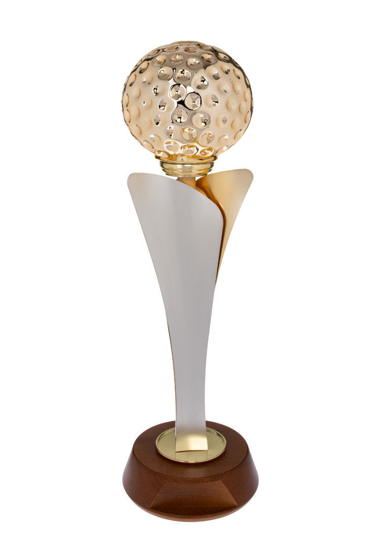 Glaspokale mit Gravur, Glastroph&auml;en, Glasawards, 3D Foto Glasgravur, Pokale:  Golfpokal Apollo