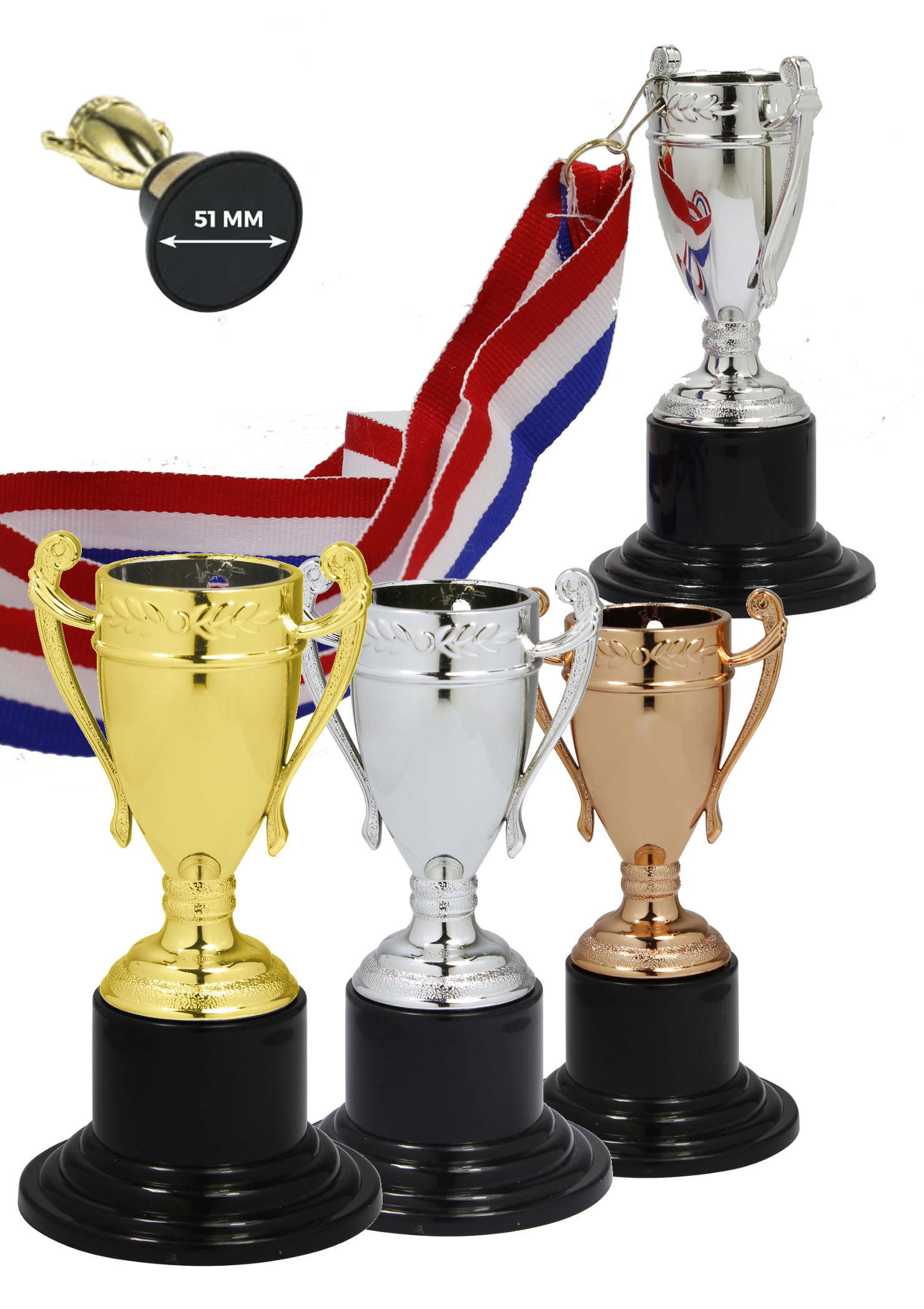 Glaspokale mit Gravur, Glastroph&auml;en, Glasawards, 3D Foto Glasgravur, Pokale:  kleiner Pokal Bambino