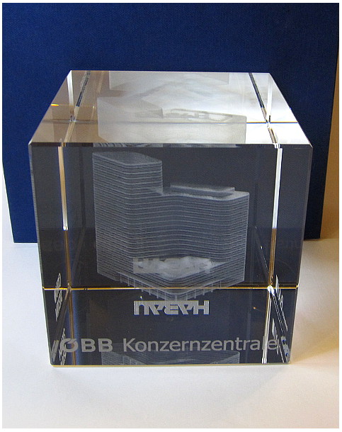 Glaspokale mit Gravur, Glastroph&auml;en, Glasawards, 3D Foto Glasgravur, Pokale:  Beispiel 10-3D