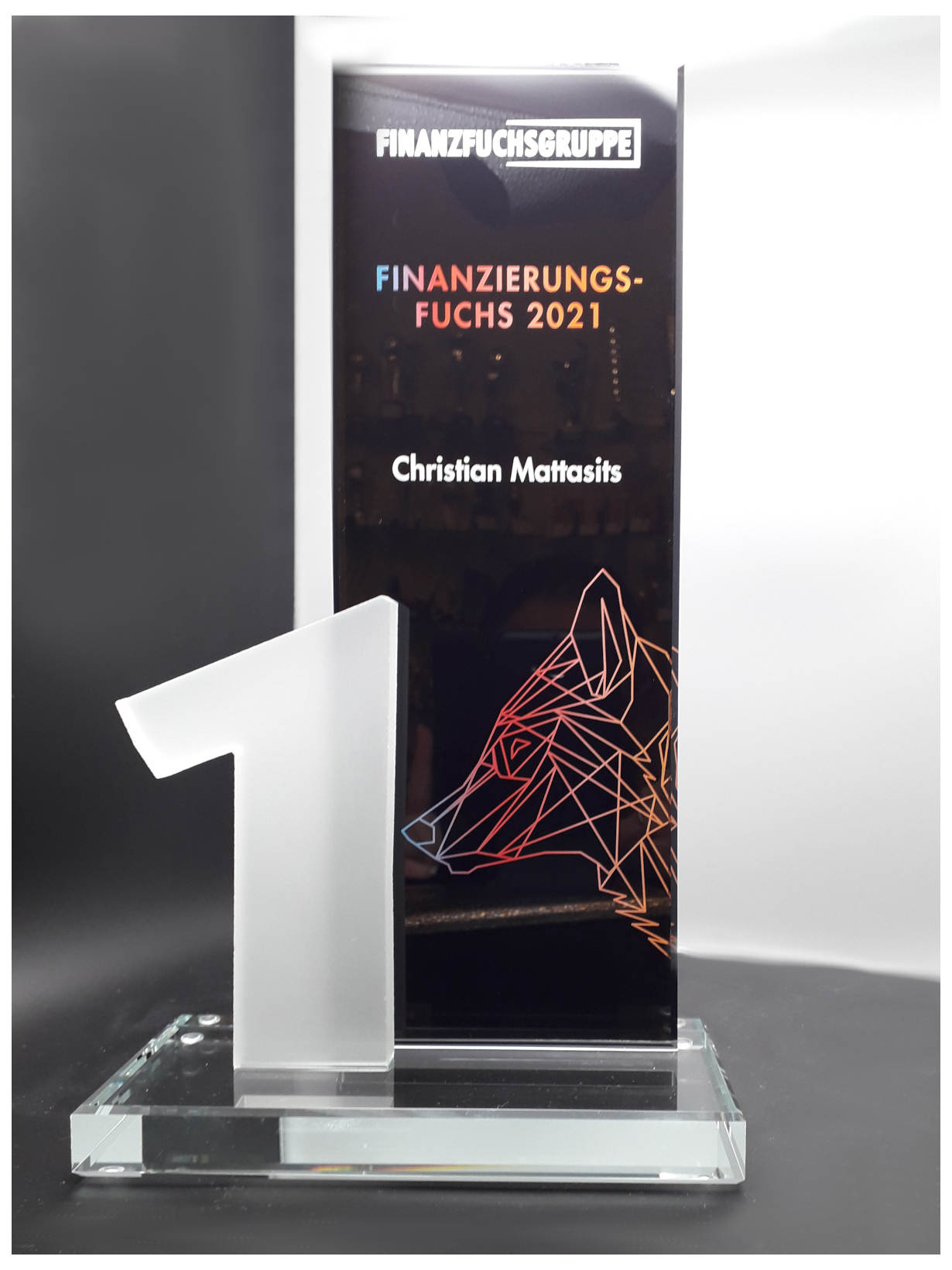 Glaspokal mit UV-Druck Glaspokal mit UV-Druck