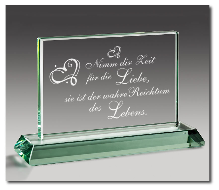 Glastroph&auml;e Panorama mit Lasergravur