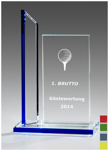 Glastroph&auml;e mit Lasergravur