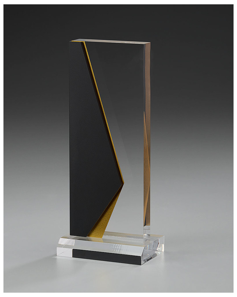Glaspokale mit Gravur, Glastroph&auml;en, Glasawards, 3D Foto Glasgravur, Pokale:  Acrylpokal Bookmark-Award