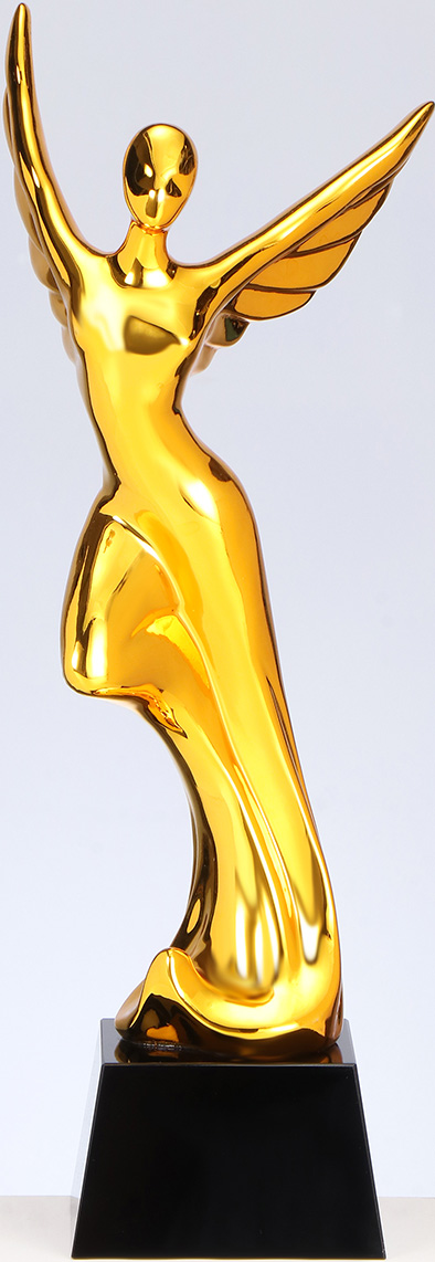 Glaspokale mit Gravur, Glastroph&auml;en, Glasawards, 3D Foto Glasgravur, Pokale:  Angel