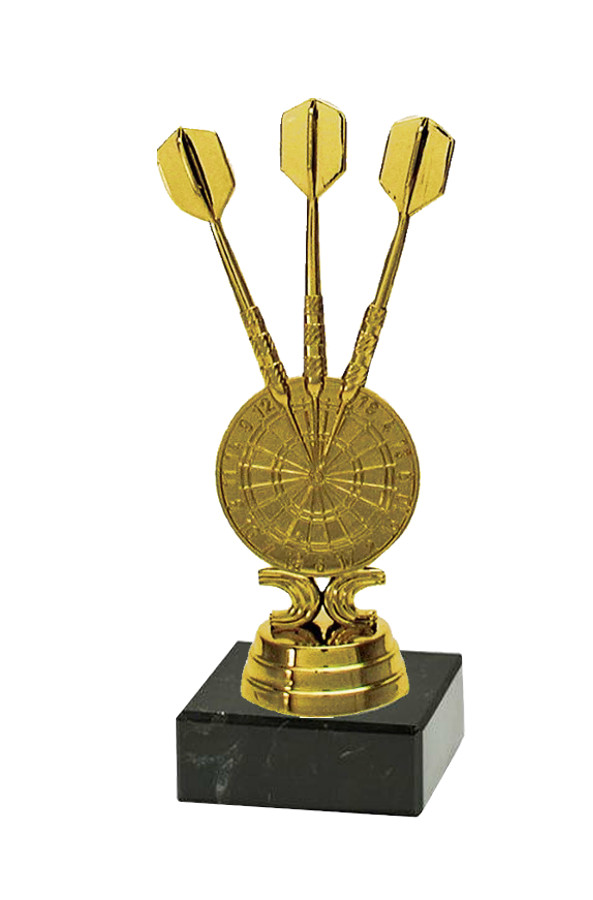 Glaspokale mit Gravur, Glastroph&auml;en, Glasawards, 3D Foto Glasgravur, Pokale:  Darttroph�e D.6