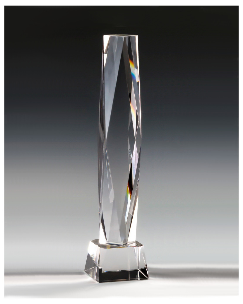 Glaspokale mit Gravur, Glastroph&auml;en, Glasawards, 3D Foto Glasgravur, Pokale:  Glasaward Admiral