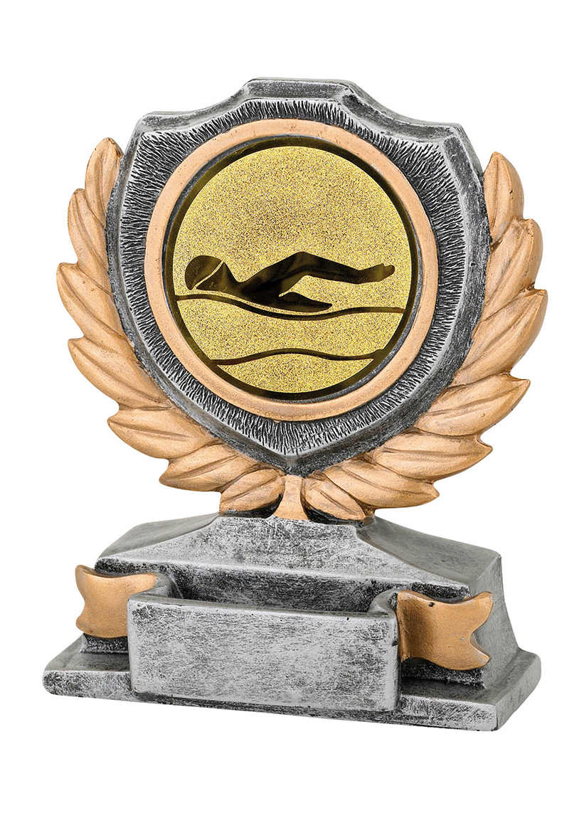 Glaspokale mit Gravur, Glastroph&auml;en, Glasawards, 3D Foto Glasgravur, Pokale:  Troph�e SP.25-schwimmen