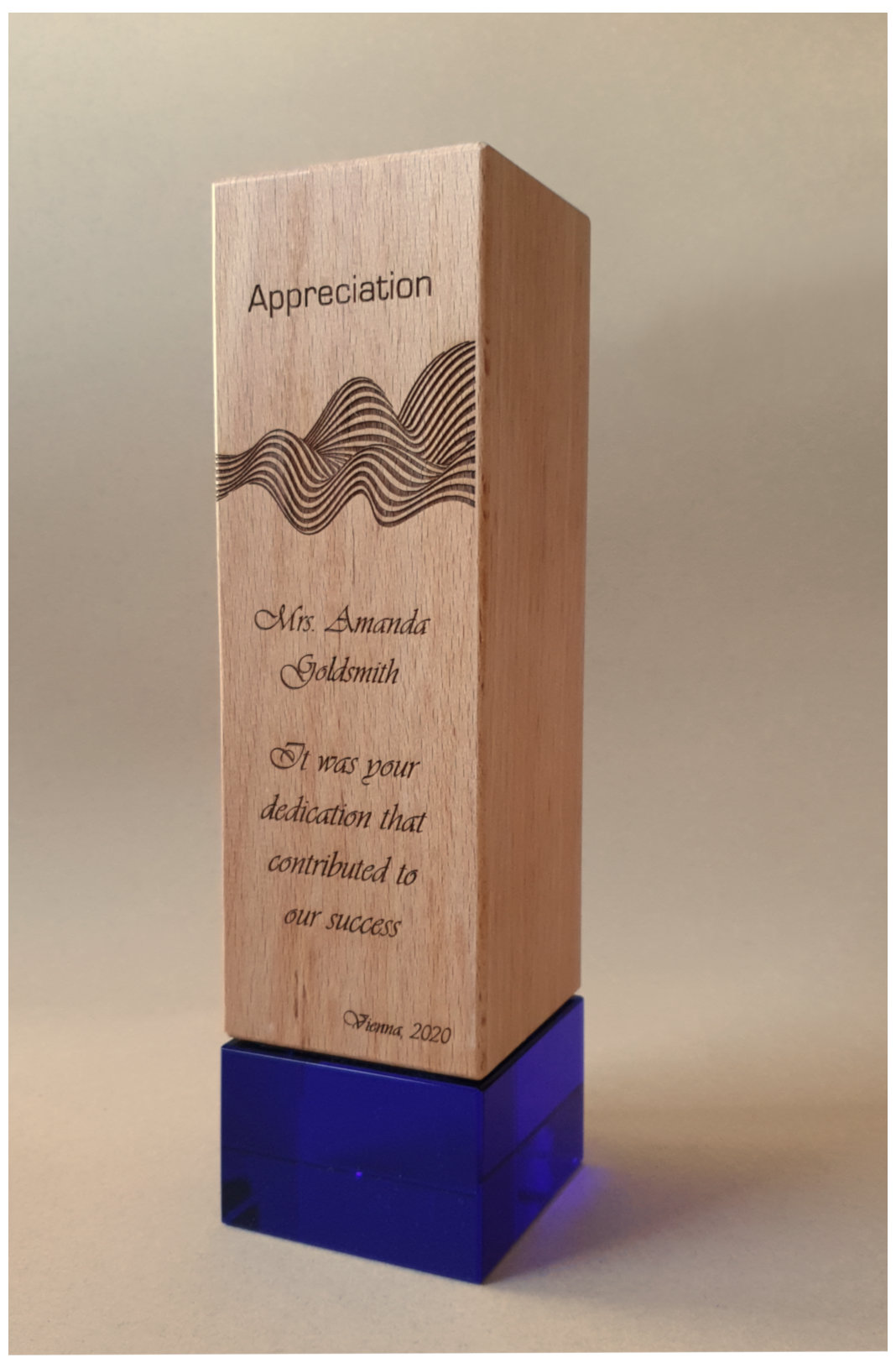 Holztrophäe Cobalt Holztrophäe Cobalt