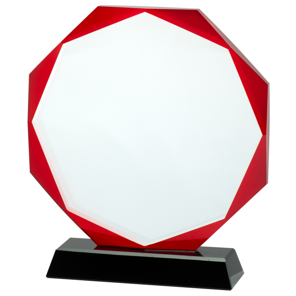 Glaspokale mit Gravur, Glastroph&auml;en, Glasawards, 3D Foto Glasgravur, Pokale:  Glaspokal Scarlet