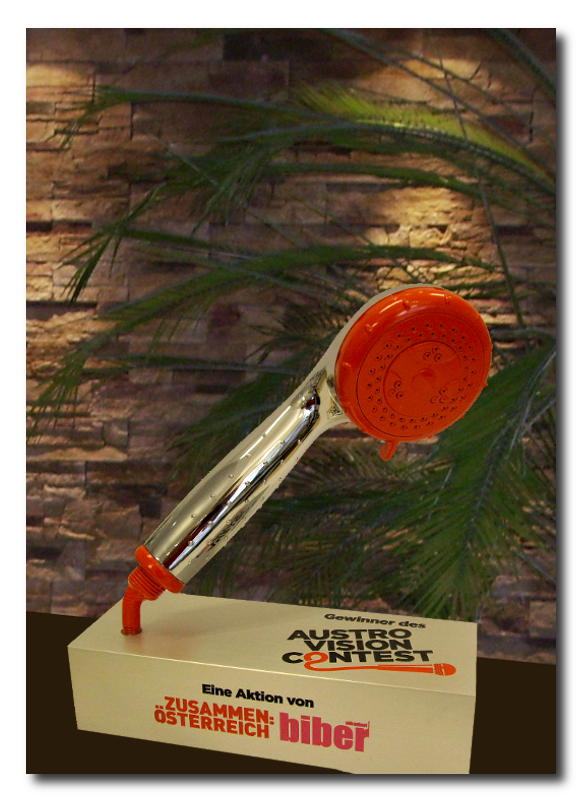 Glaspokale mit Gravur, Glastroph&auml;en, Glasawards, 3D Foto Glasgravur, Pokale:  Austro Vision Contest