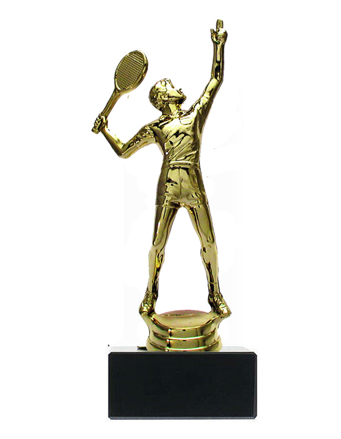 Glaspokale mit Gravur, Glastroph&auml;en, Glasawards, 3D Foto Glasgravur, Pokale:  Tennistroph�e T.10