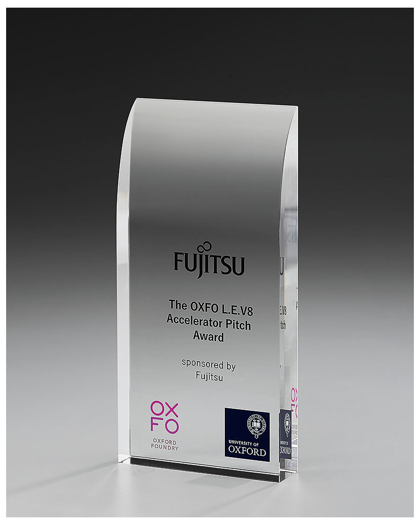 Glaspokale mit Gravur, Glastroph&auml;en, Glasawards, 3D Foto Glasgravur, Pokale:  Glasaward Vernal